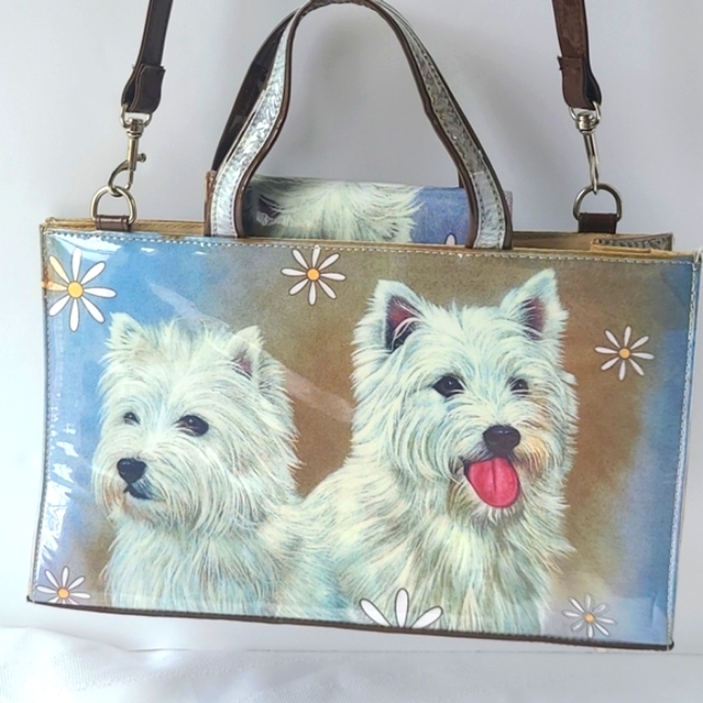 SCOTTIE DOG TOTE BAG PURSE - Picture 1 of 5